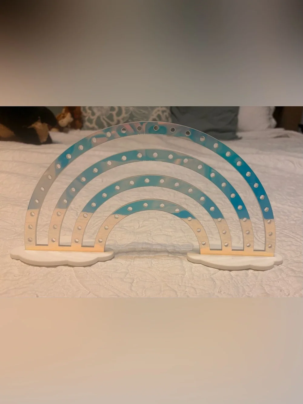 Acrylic Rainbow Earring Holder - New